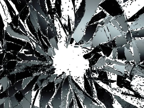 Parçalanmış veya yıkıldı cam