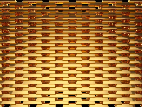 Gouden staven of inglots muur — Stockfoto