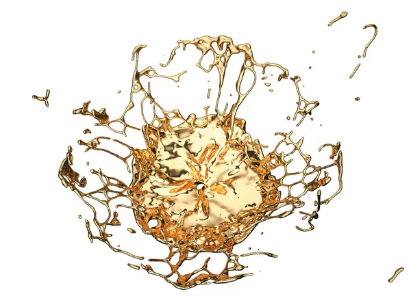Sıvı altın veya yağ sıçraması 