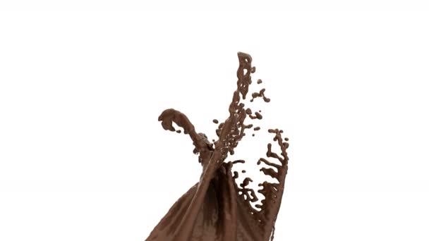 热巧克力飞溅 — 图库视频影像
