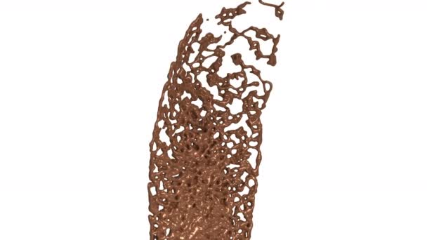 Гарячий шоколад бризки — стокове відео
