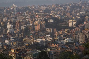 Kathmandu şehir görünümünden swayambhunath
