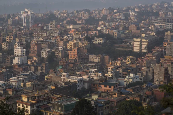 Kathmandu şehir görünümünden swayambhunath