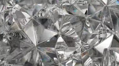 parlak elmas makro sorunsuz döngü döner. kaleydoskop