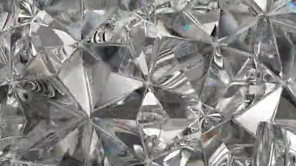 diamant scintillant macro boucle sans couture rotative. kaléidoscope 