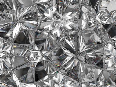 değerli elmas yapısı aşırı closeup kaleydoskop. top yuvarlak taş görünümü 3d render, 3d çizim