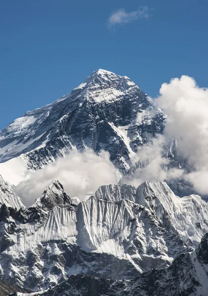 Everest Gipfel Vom Gokyo Gipfel Himalaya Aufgenommen Trekking Nepal — Stockfoto