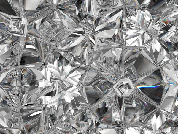 Dyrbar Diamant Struktur Extrem Närbild Kalejdoskop Ovanifrån Runda Ädelsten Render — Stockfoto