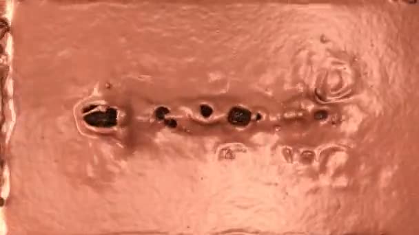 Warme Chocolade Cacao Spatten Met Slow Motion Render Animatie — Stockvideo
