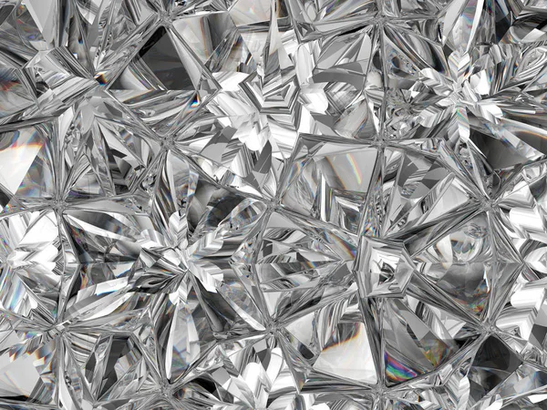 Diamond structuur extreme close-up en Caleidoscoop — Stockfoto