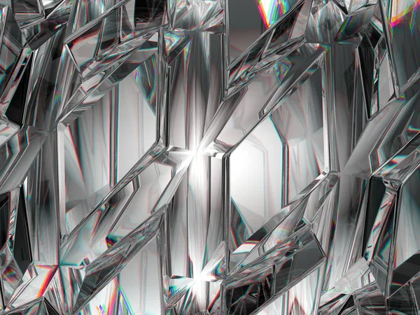 Gemstone or diamond texture closeup and kaleidoscope — Stock Photo, Image