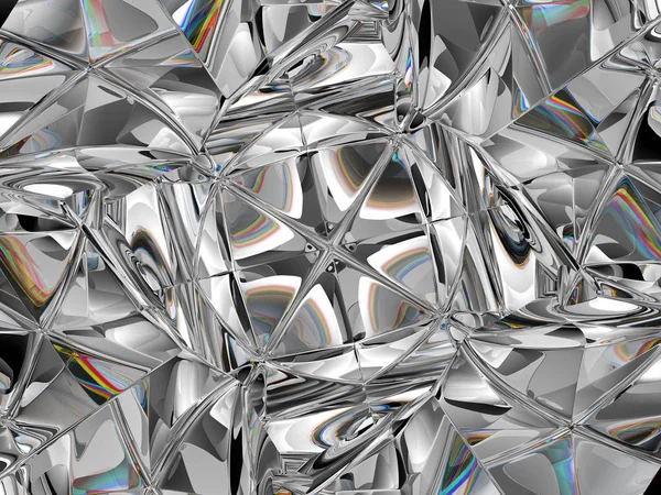 Diamant structure extrême gros plan et kaléidoscope — Photo