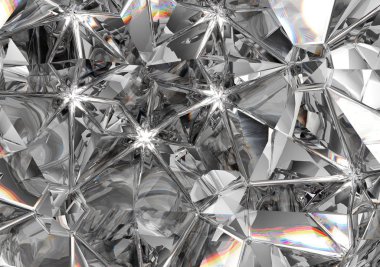 elmas yapısı aşırı closeup ve çiçek Dürbünü