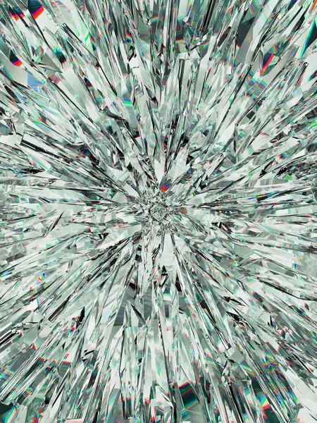 Nahaufnahme und Kaleidoskop von Edelsteinen oder Diamanten — Stockfoto