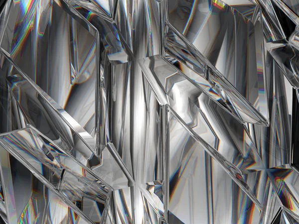 Gema ou diamante textura closeup e caleidoscópio — Fotografia de Stock