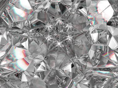 Değerli taş veya elmas doku closeup ve kaleydoskop