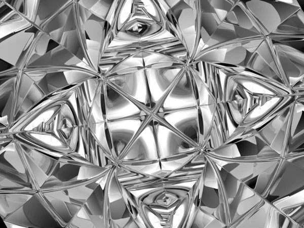 Diamond struktura extrémní closeup a kaleidoskop — Stock fotografie