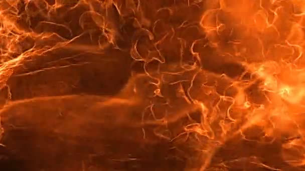 Feuer Und Flammenexplosionsrahmen Gefüllt Zeitlupe Alpha Matt Renderer Animation — Stockvideo