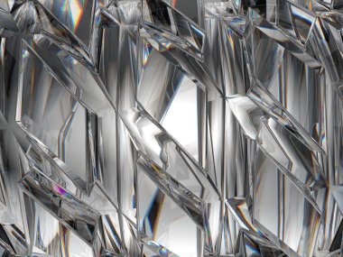 elmas yapısı aşırı closeup ve çiçek Dürbünü