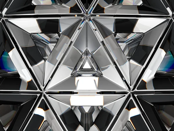 Diamond struktura extrémní closeup a kaleidoskop — Stock fotografie