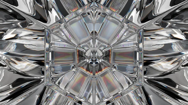 Kaleidoscope Gemstone or shining diamond pattern background — Stock Photo, Image