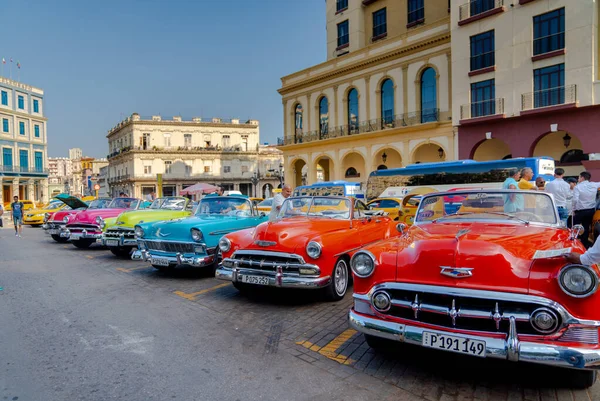 Jako Taxi Pro Turisty Havaně Kubě Byl Zajat Nedaleko Gran — Stock fotografie