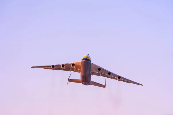 Antonov 225 Mriya Aircraft Takes Gostomel Airport Kyiv Ukraine Giant — Stock Photo, Image