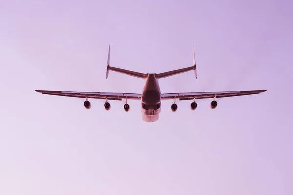 Antonov 225 Mriya Após Decolagem Aeroporto Gostomel Pôr Sol Kiev — Fotografia de Stock