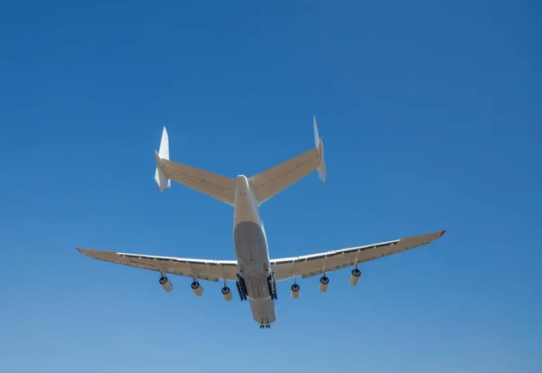 225 Antonov Mriya Aterrizando Aeropuerto Internacional Kiev Antonov Después Realizar —  Fotos de Stock