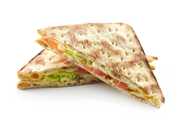 Sandwich triangle au saumon — Photo
