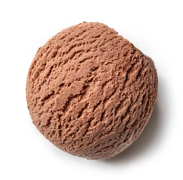 Chocolate ice cream ball — Stock Photo, Image