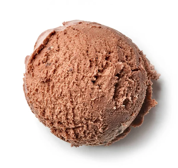 Chocolate ice cream ball — Stock Photo, Image