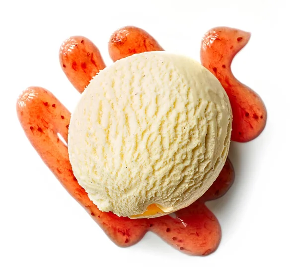 Bola de helado de vainilla —  Fotos de Stock