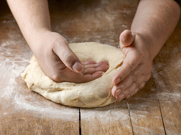 fresh raw dough
