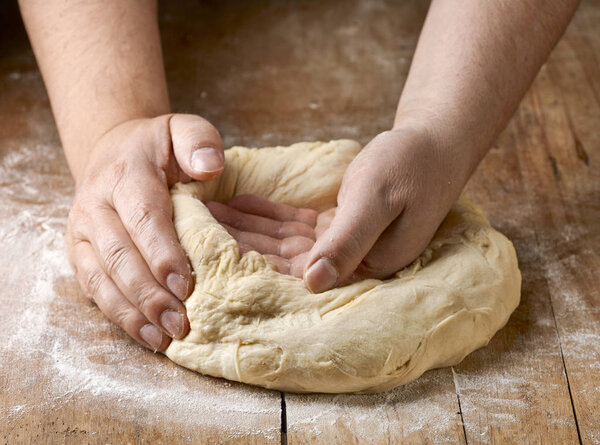 fresh raw dough