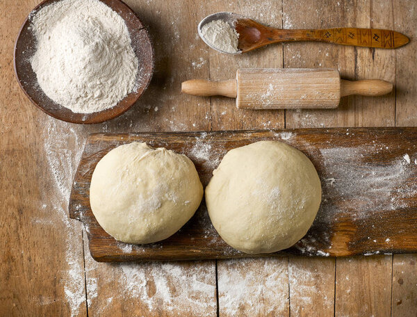 fresh raw dough