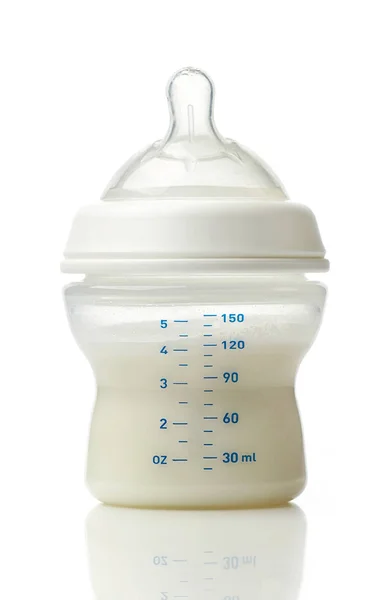 Babyfles melk — Stockfoto