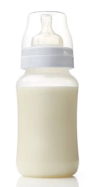 Babyfles melk — Stockfoto