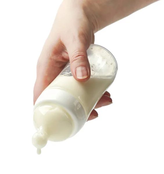 Mjölk nappflaska — Stockfoto