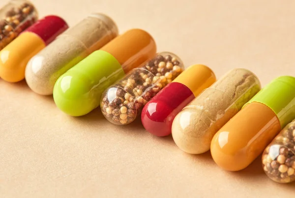 Medicine pills macro — Stock Photo, Image