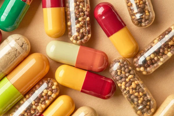 Medicina pillole macro — Foto Stock