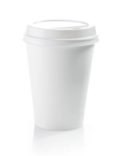 白咖啡纸杯 — 图库照片