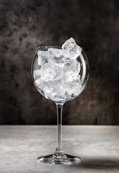 Glass full of ice — Stock Photo, Image