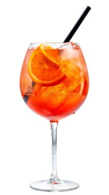 glass of aperol spritz cocktail clipart