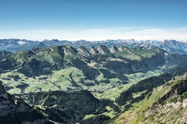 Mount Saentis, İsviçre, İsviçre Alpleri görünümünden dağ.