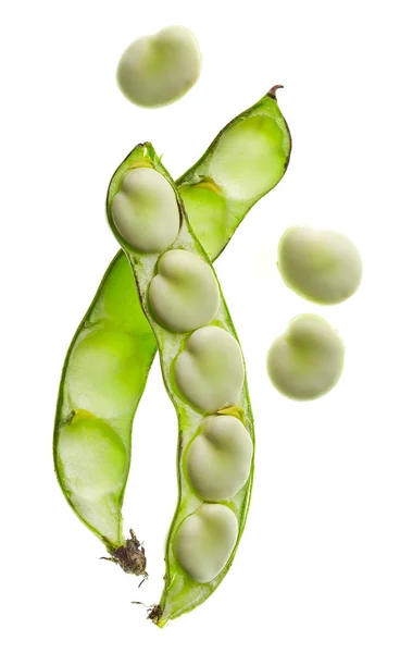 Bean pod geïsoleerd op witte achtergrond — Stockfoto