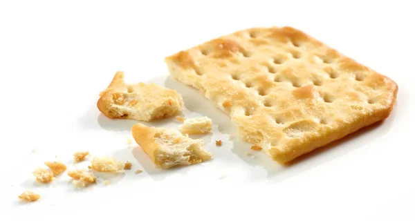 Pieces and crumbs of cracker — Stock Photo, Image