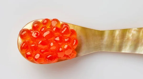 Mãe de colher de caviar de pérola — Fotografia de Stock