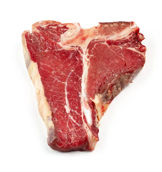 Taze çiğ T kemik biftek — Stok fotoğraf