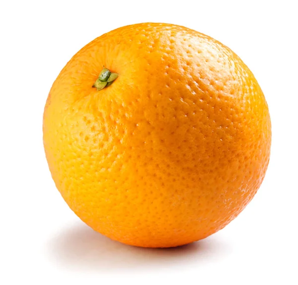 Frische Orange isoliert auf weißem Hintergrund — Stockfoto